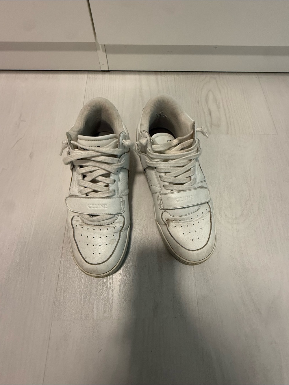 Celine women White Leather Sneakers
